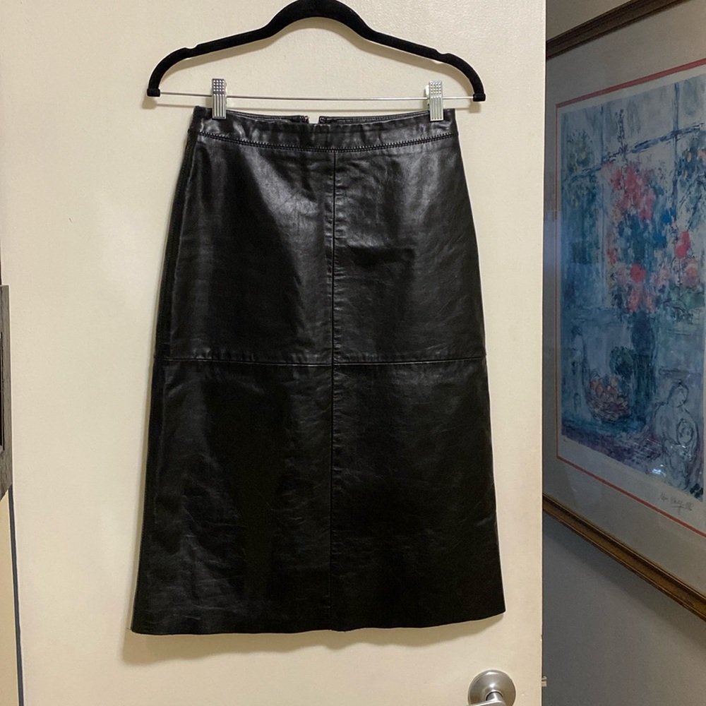 GAP midi leather skirt